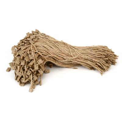 China Viable Custom Logo Free Sample New Fashion Design Low Price Recycled Normal Hemp Twine Seal Tag for sale