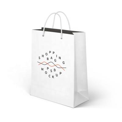 China White Paper Recyclable Recycled Shopping Bags for sale