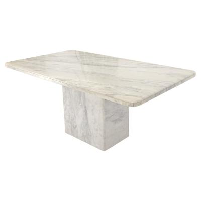 China Modern luxury Italian design coffee table adjustable nature stone marble tea coffee table (height) for living room furniture for sale