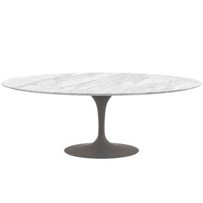 China (Size) adjustable pure white home furniture the large simple design round table stone hotel natural marble dining table for sale