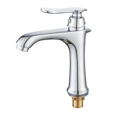 China Faucets Factory Direct Sales Brass Handle Single Metered Cold Water Basin Faucet for sale