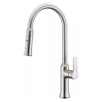 China Sanitary Thermostatic Faucets High End Kitchen Pull Down Kitchen Faucet Zinc Sink Faucet With Sprayer for sale