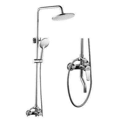 China Without Sliding Bar Bathroom Fitting Chrome Plating Rain Shower Sets Muslim Bath Shower Set for sale