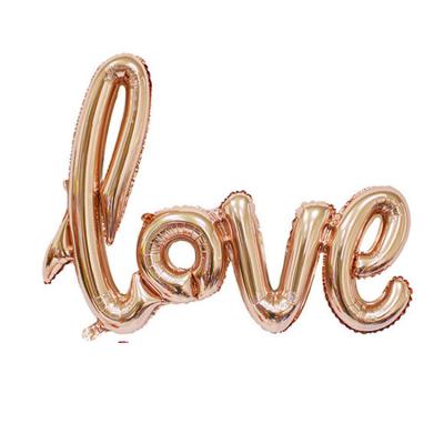 China Foil LOVE balloon aluminum foil wedding decoration party alphabet letter foil balloon wholesale Valentine's Day for sale