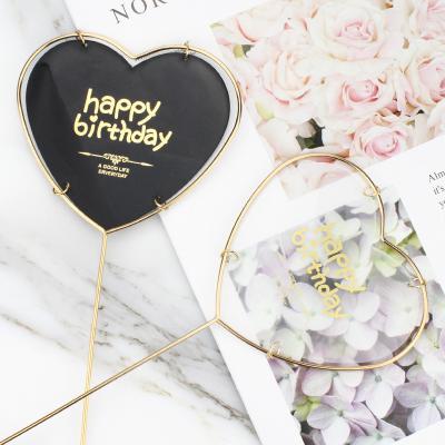 China Acrylic Cake Topper Cake Decorating Iron Bowknot Cake Decoration Birthday Party Ornaments Dessert Cake Topper for sale