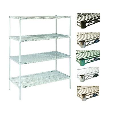 China Sustainable Powder Coated Heavy Duty Metal Storage Wire Shelves Adjustable Grid Shelving for sale