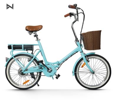 China Steel 24V 20 inch small adult ebike electric folding bicycle for sale