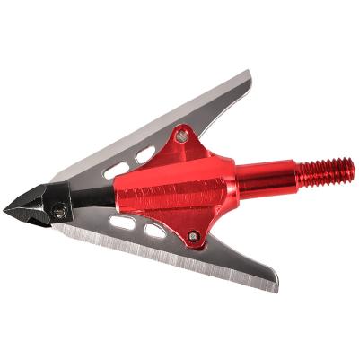 China Mechanical Expanding Arrowhead 100grain Archery Broadhead Treasurereap Difficulty Blade Hunting Tips Shooting Fly Straight for sale