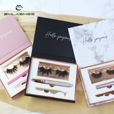 China Real Natural Mink 3D Eyelashes Vendor Customized Packaging Boxes 25mm Full Strip 3d Makeup Wholesale Vendor for sale