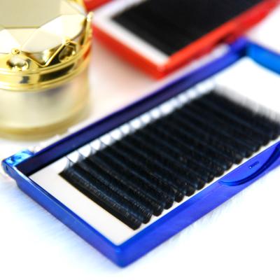 China Long 2021 Natural Easy Fanning Eyelash Extensions 0.03 0.05 0.07 0.10 Automatic Easy Fans Lash Extension Trays Blooming for sale