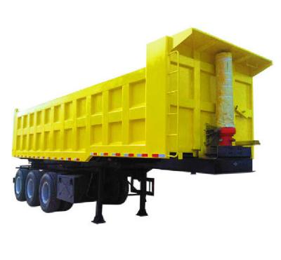 China Hot Load 50/60 Ton Stone Sand Soil Coal Cargo Axle Dump Semi Trailer Truck Trailer Sale Export 3 Transport Mining Semi Truck Trailer For Sale for sale