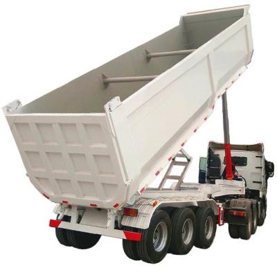 China Truck Trailer Factory Price 3 40 Ton Caol Stone Transport Dump Semi Trailer Customized Meter Hydraulic Axle Steel Rear End Tipper Load for sale