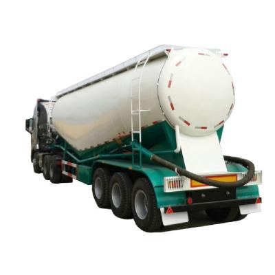 China Popular Heavy Duty Truck Trailer Vacuum Tanker Trailers New Or Used 3 Axl V Shape Cement Tank Load Soil Bulk Tank Semi Trailer For Construction for sale