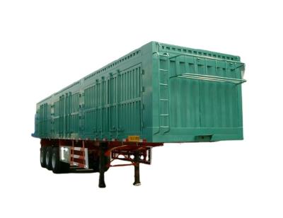 China Professional Truck Trailer Manufacturer Supply High Quality 3 Axles 12.5m Payload 40 Ton Green Cargo Transport Semi Trailer Hot Sale for sale