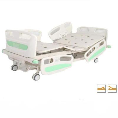 China Metal Two Function Manual Bed / Manual 2 Crank Hospital Bed / 2 Flip Hospital Bed for sale