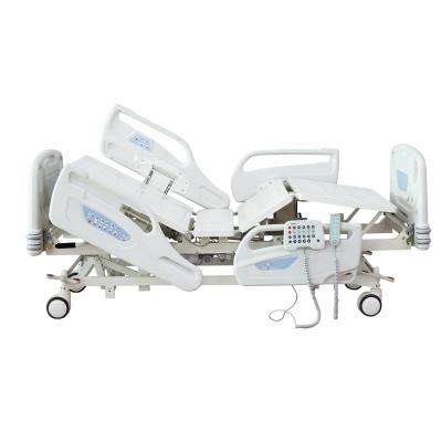 China Metal Multi-Functions Nursing Bed 5 Functions Electric Hospital ICU Bed With CPR Function for sale