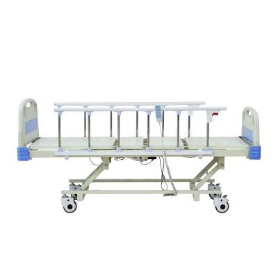 China Metal 3 Color OEM Parts Low Price Sales Adjustment Hospital Furniture Bed Functions Steel Surface Electrostatic Environmental Powder Blow Material for sale