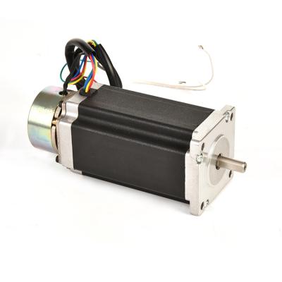 China NEMA 23 Bipolar Unipolar CNC Stepper Motor with Electromagnetic Brake, 57mm Electric Brake 57x76mm Stepper Motor for sale