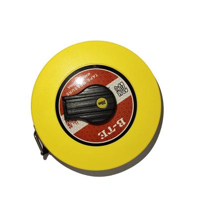 China BTE 20m 30m 50m High Accuracy And Long Measuring Tape Easy Enclosed Full Lifespan Fiberglass Tape for sale