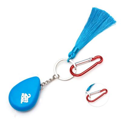 China Lightweight And Easy To Carry BTE Mini Key Chain Water Drop And PVC Plastic Carbon Steel Material Tape Measure for sale