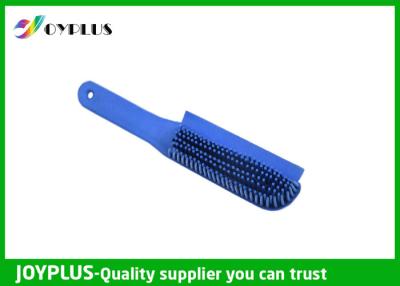 China Customized Color Rubber Dog Brush , Dog Cat Cleaning Brush TPR Material PC0330 for sale