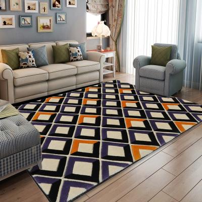 China Hot Selling Modern Rectangle Small Rug Living Room Floor Blankets Comfortable Modern Living Room Floor Blankets for sale