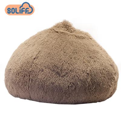 China Wholesale Custom Size Breathable Round Super Plush Dog Bed Soothing Hit Pet Bed Indoor Outdoor Cat Bed for sale