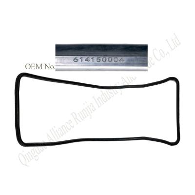 China WEICHAI oil pan wd-615 Engine EPDM rubber gasket seal parts Oil sump pan gasket 614150004 heavy duty truck rubber gasket for sale