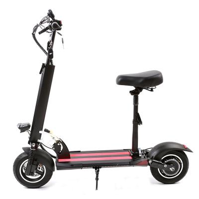 China Factory Supplier Sale 48V 12.5AH 10inch Unisex Elektric 10 Inch Seated Foldable Fast Folding E Adult Electric Scooter With Seat for sale