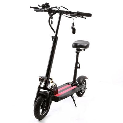 China OEM Unisex Adults Factory Price 48V 12.5AH 10inch Patineta Electrica Patinete E Foldable Electric Scooter With Seat for sale