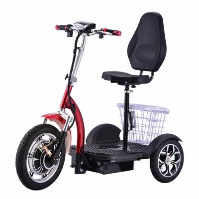 China Unisex Folding Motor Travel Foldable Tricycle Adult Disable 3 Three Wheel Mobility Disabled Electric Handicapped Scooters For Sale for sale