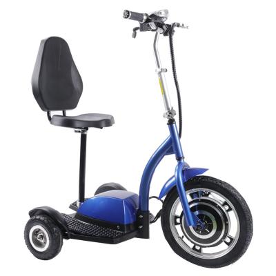 China Unisex Electric Light Weight Foldable Three Disable 3 Wheel Mobility Tricycle Electric Handicapped Scooter For Disable People for sale