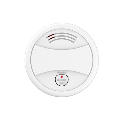 China ABS Independent Smart Home Tuya App Wifi Smoke Detector Alarm Controller for sale