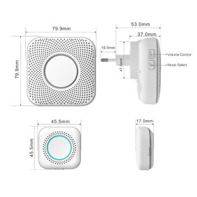 China -20â „ ƒ | +55â „ ƒ Long Distance Standalone Smart Doorbell with SOS EU US Plug for sale