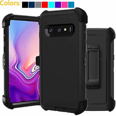 China Wholesale Price Case Defender Shockproof Heavy Duty Case With Clips For Samsung s9 s10 s20 s21 S21U S21PLUS note10 note20 for sale