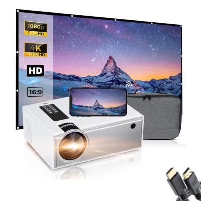 China Pico Smart Home Cinema Wifi Beamer 1920x720 video projectors support1080P Digital Proyector 3D 4K LED with display screen bag for sale