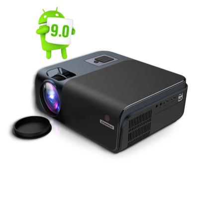 China 2021 New Design 3D Android 9.0 1080P Smart Wifi Home Theater Ready Projector For Outdoor School Office for sale