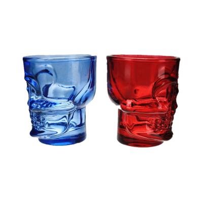 China Custom Logo Viable Colored Glass Shot Glasses for sale