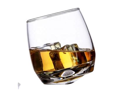 China New sustainable tilt-bottom wine glass design for sale