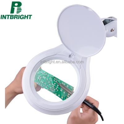 China Hot Selling Chinese Beauty Salon Magnifying Glass Desktop Quality Products Magnifier Lamp With Led Dental Equipment for sale