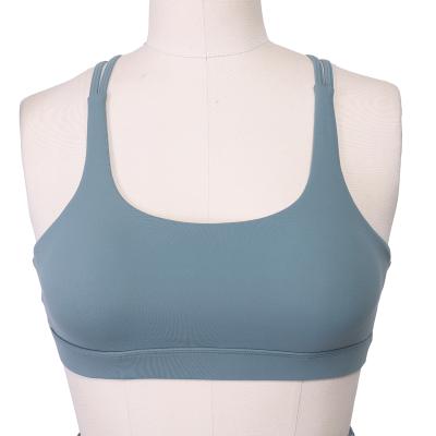 China High Quality Antibacterial Sports Bras For Women Quick Logo New Strappy Sport Bra Custom Made Workout Drying Sports Bras For Women for sale