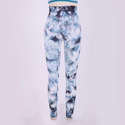 China 2022 New QUICK DRY workout leggings for women sport fitness leggings tie dye seamless yoga workout pants for sale