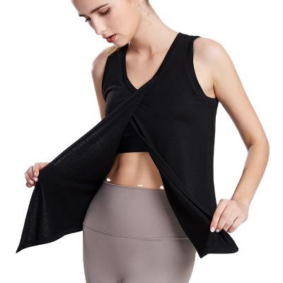 China Activewear Workout Fitness Clothing Sustainable Sports Tops Women Compression Wear Active Tank Top for sale