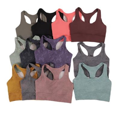 China Antibacterial Women's Workout Sports Bra High Print Yoga Workout Sports Bra Sports Exercise Support Bra for sale