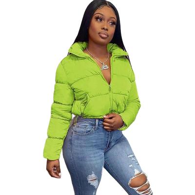 China Anti Shrink Colored Stripper Down Jackets Winter Coat Women Fashion Short Coat for sale