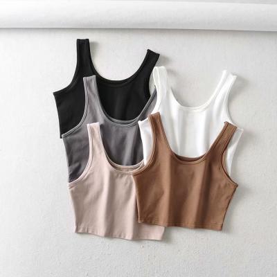 China Anti-pilling Women's Slim Fit Cotton Workout Crop Tops Running Casual Sporty T-shirts Crop Tops Short Sleeve for sale