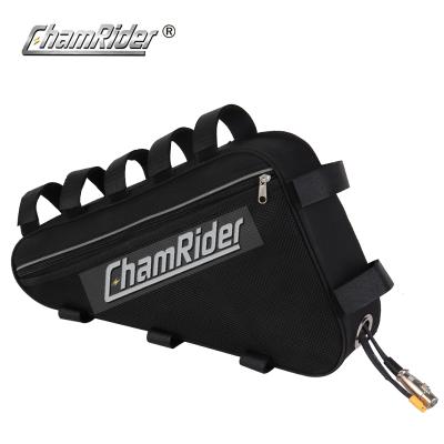 China ChamRider Triangle battery 48V26.1AH ebike battery super powerful 2900mah 26.1AH Large capacity 1500W CE for sale