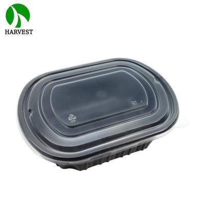 China Recyclabe Disposable Clear Rectangular Plastic Container For Hot Food Packaging for sale