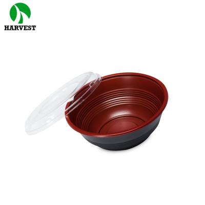 China Longevity PP Food Packaging Disposable Plastic Microwavable Disposable Rice Bowl for sale