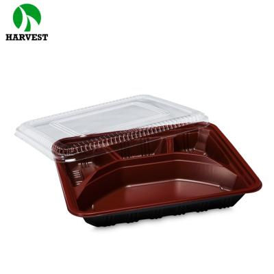 China Microwave Dispossble Blister Safe Plastic Polypropylene To Go Microwavable Food Trays for sale